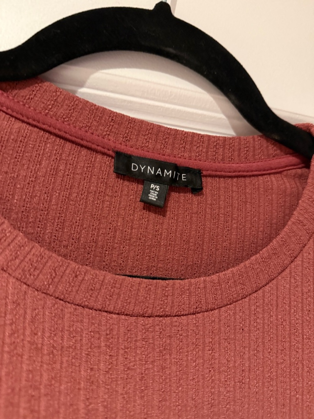 Dynamite Long-Sleeve Ribbed Tee - Picture 3 of 3